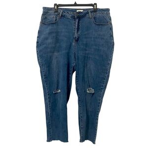 Forever 21 distressed boyfriend jeans size 18